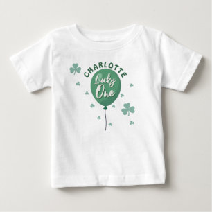 Lycklig En Första Födelsedag St Patricks Day Klöve T Shirt