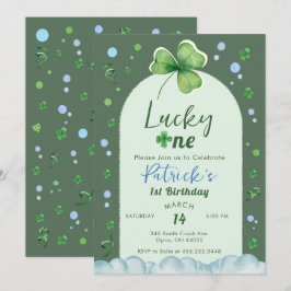 Lycklig en St Patricks pojke födelsedag Inbjudningar