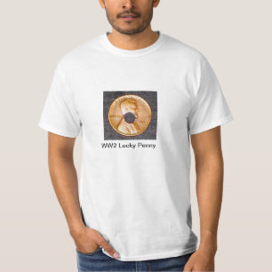 Lycklig encentmyntT-tröja för världskrig 2 T Shirt