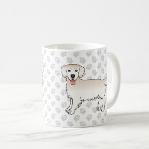 Lycklig Engelska Cream Golden Retriever Hundar & T Kaffemugg