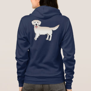 Lycklig Engelska Cream Golden Retriever Tecknad hu T Shirt