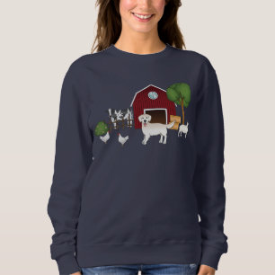 Lycklig English Cream Golden Retriever på en gårm T Shirt
