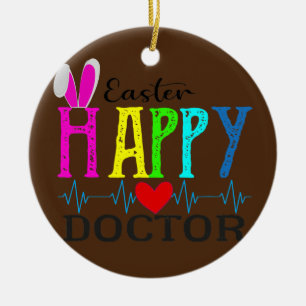 Lycklig Ester Doktor Helgdag Påsk Doktor Coola Julgransprydnad Keramik