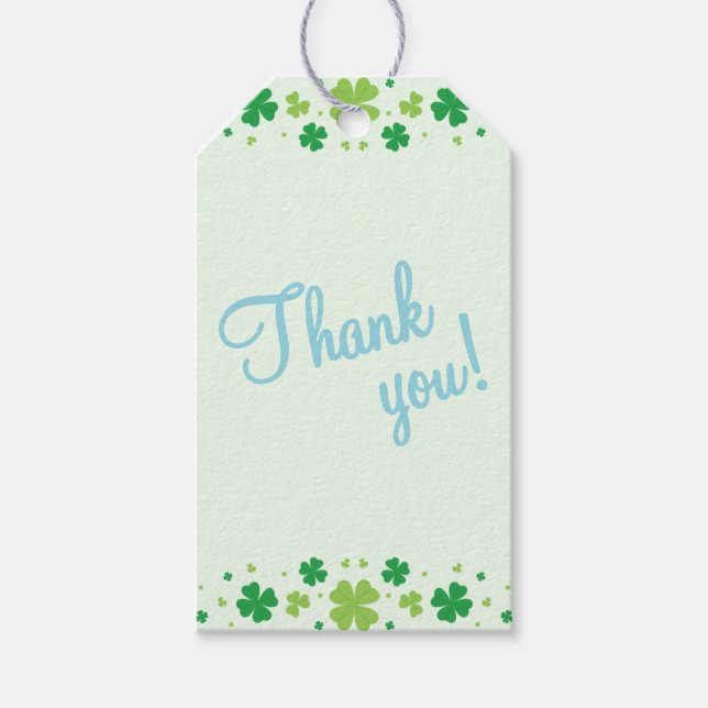 Lycklig etta Första födelsedagsfesten Presentetikett (Framsidan)