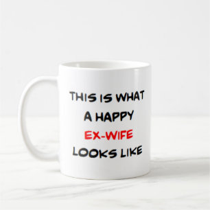 lycklig exfru kaffemugg