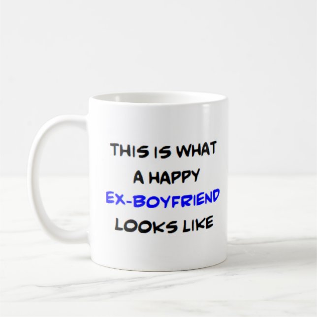 lycklig f.d. pojkvän kaffemugg (Vänster)