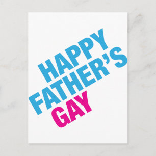 Lycklig faders dag gay vykort