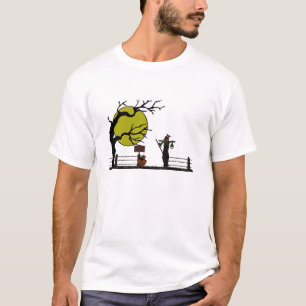 Lycklig fågelskrämma t shirt
