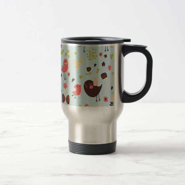 Lycklig Fåglar i Fält Flowers Resemugg (Höger)