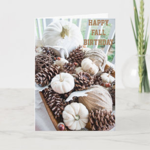 LYCKLIG "FALL BIRTHDAY" SOM DIN ÅLDER "RISES" KORT