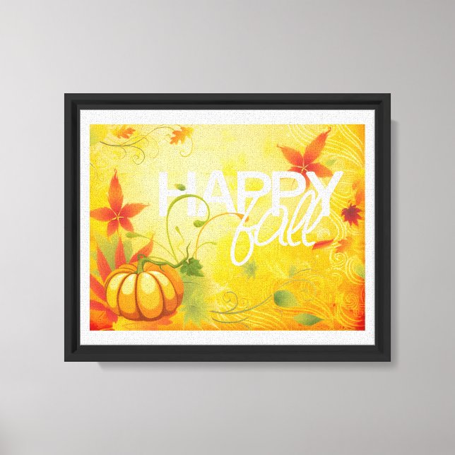 lycklig fall canvus canvastryck (Framsida)