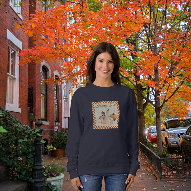 Lycklig Fall Harvest Personalize Message eller Nam T Shirt (Skapare uppladdad)