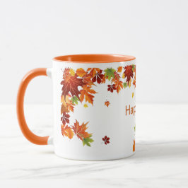 Lycklig Fall kaffe mugg