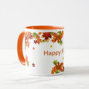 Lycklig Fall kaffe mugg