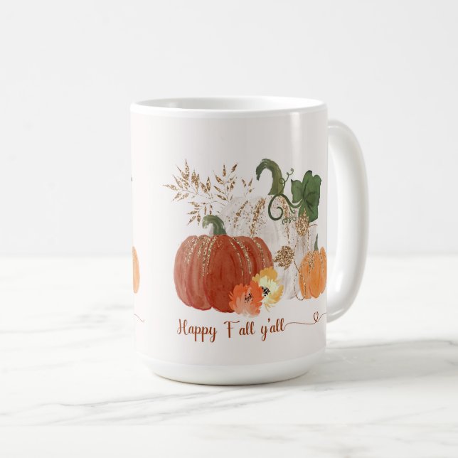 Lycklig Fall Kaffemugg (Framsida höger)