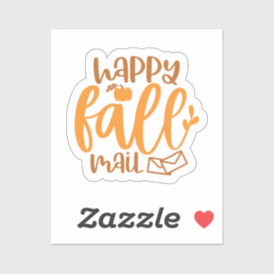 Lycklig Fall Mail Klistermärken