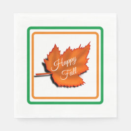 Lycklig Fall Pappersservett