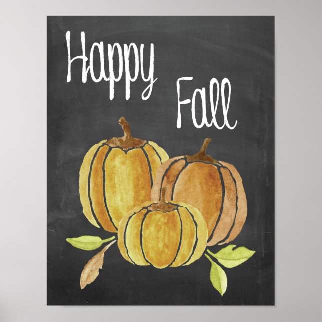 Lycklig Fall Poster (Framsidan)