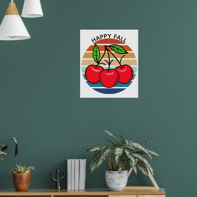 Lycklig Fall Poster (Vardagsrum 1)