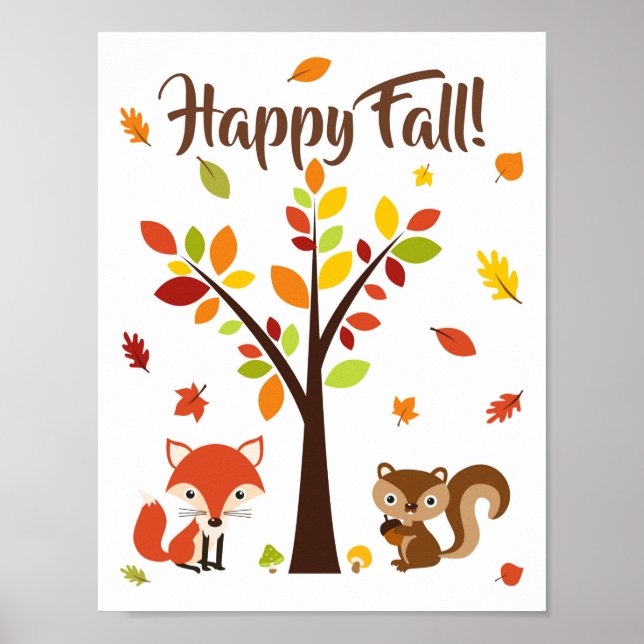 LYCKLIG FALL! POSTER (Framsidan)
