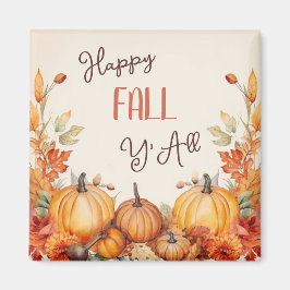 Lycklig Fall Pumpkin Harvest Magnet