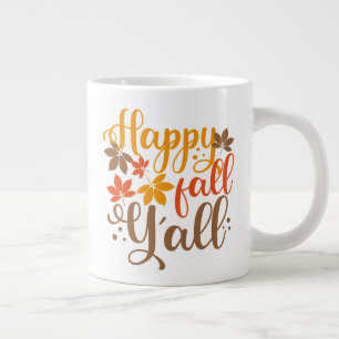Lycklig Fall till Y'all Jumbo Mugg