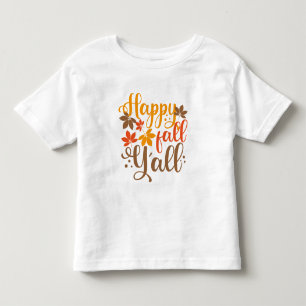 Lycklig Fall till Y'all T Shirt