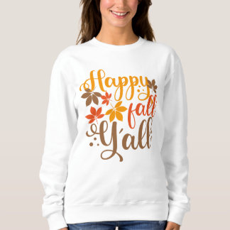 Lycklig Fall till Y'all T Shirt