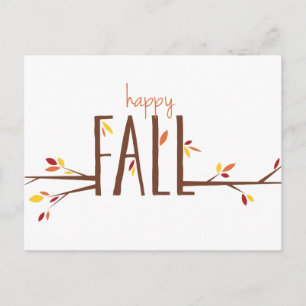 Lycklig Fall Vykort
