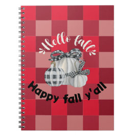 Lycklig Fall Y'all Anteckningsbok