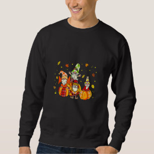 Lycklig Fall Yall Buffalo Pumpkin Autumn Gnomes Fa Lång Ärmad Tröja