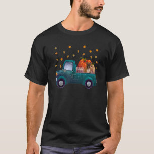 Lycklig Fall Y'all Bull Dog on Lastbil Pumpkin Fal T Shirt