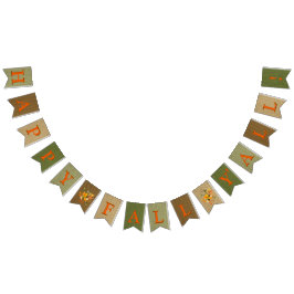 Lycklig Fall Y'All Burlap Vimplar