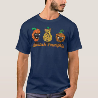 Lycklig Fall Y'All Cheetah Pumpkin Ansikte Leopard T Shirt