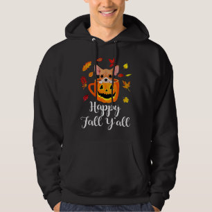 Lycklig Fall Yall Chihuahua Autumn Hoodie
