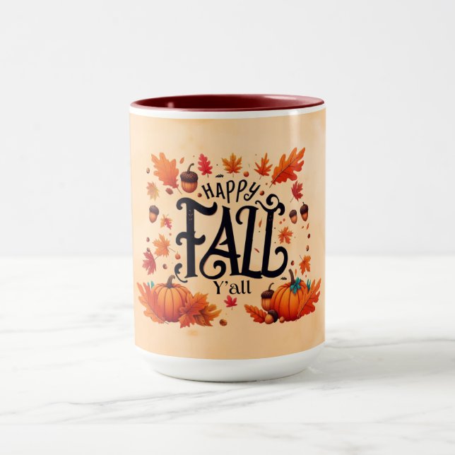 Lycklig Fall Y'all Classic Mugg (Center)