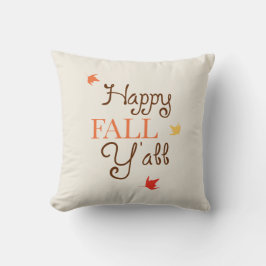 Lycklig Fall Y'all Dekorativ kudde