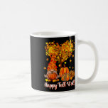 Lycklig Fall Y'all Funny Gnome Leopard Pumpkin Aut Kaffemugg<br><div class="desc">Lycklig Fall Y'all Funny Gnome Leopard Pumpkin Autumn Season</div>