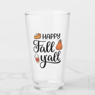 Lycklig Fall Y'all Glaskopp