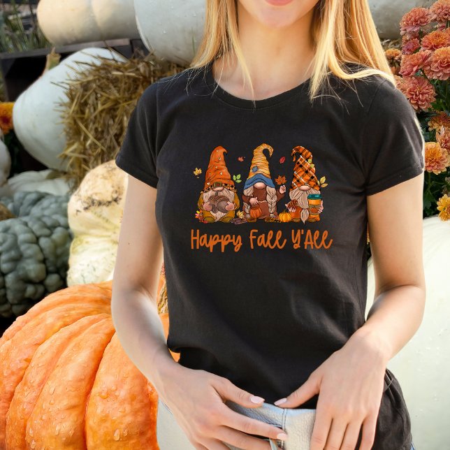 Lycklig Fall Y'all Gnome Tshirt T Shirt (Skapare uppladdad)