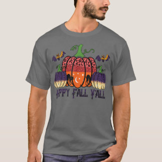 Lycklig Fall Yall Halloween Pumpkin,Fall Autumn Se T Shirt