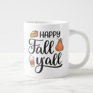Lycklig Fall Y'all Jumbo Mugg