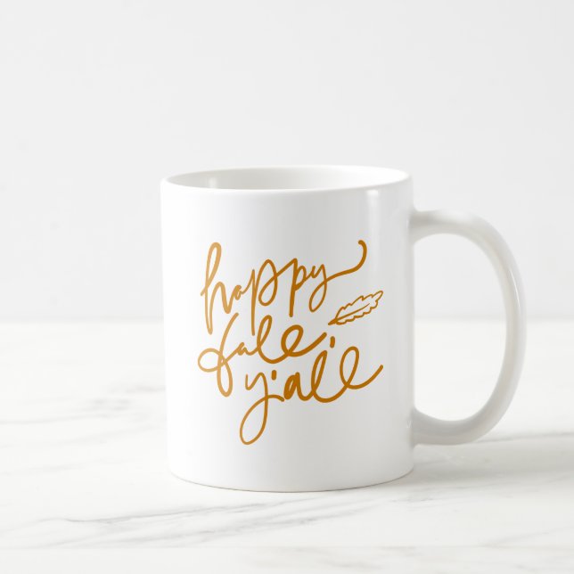 Lycklig Fall Y'all Kaffemugg (Höger)