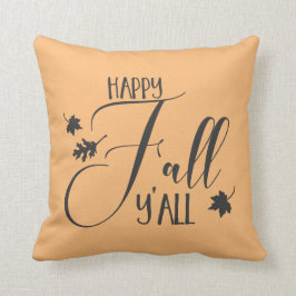 Lycklig Fall Y'all Kudde