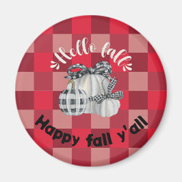 Lycklig Fall Y'all Magnet