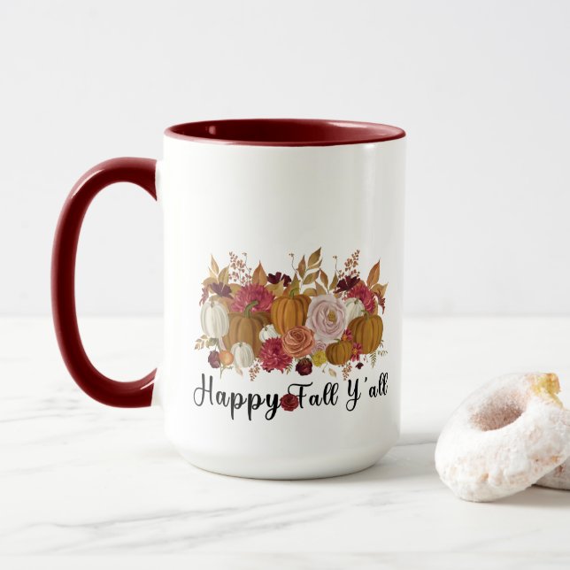 Lycklig Fall Y'all Mugg (Med munk)