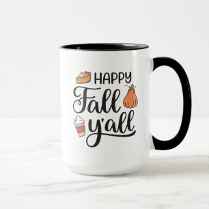 Lycklig Fall Y'all Mugg