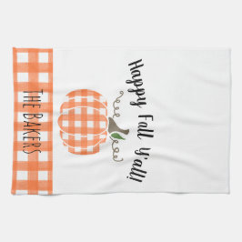 Lycklig Fall Y'all Orange Play Kitchen Towel Kökshandduk