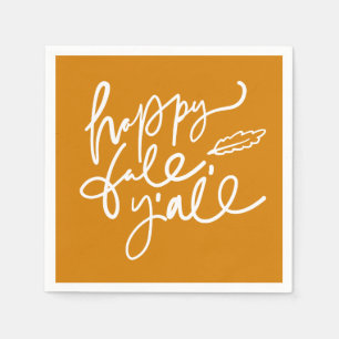 Lycklig Fall Y'all Pappersservett