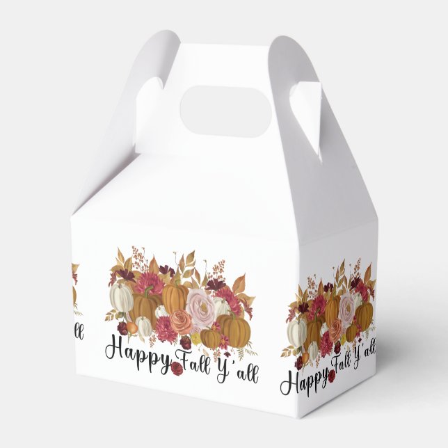 Lycklig Fall Y'all Presentaskar (Framsidan Sidan)